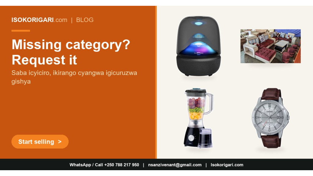 How to Request a New Category, Brand or Product on Isokorigari.com