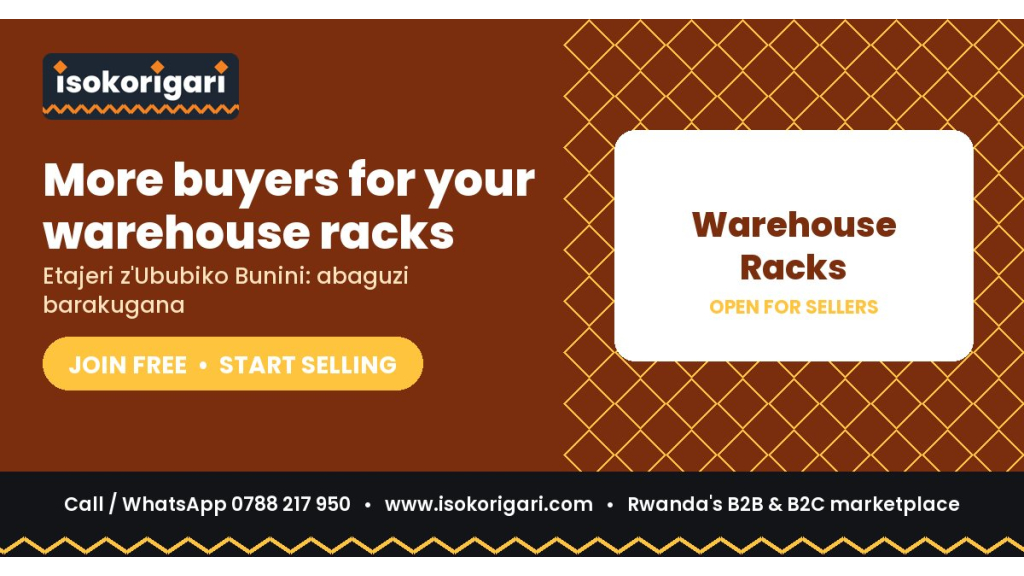 Warehouse Racks Sellers: Reach Buyers Across Rwanda on Isokorigari