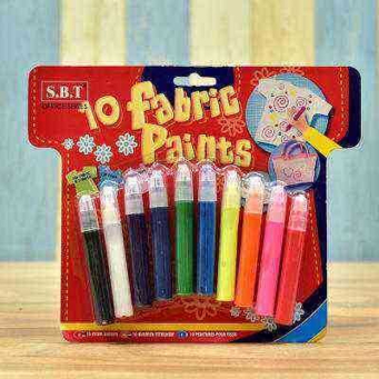 Fabric Paints 10 pcs ISO (Amarangi yo ku Mwenda)