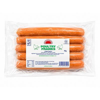 Farmer's Choice Poultry Vienna 1kg ISO (Inyama n'Inkoko Bikonjeshejwe)