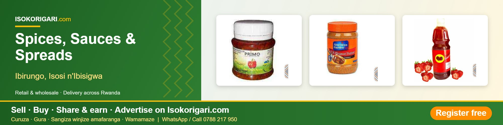 Spices, Sauces & Spreads