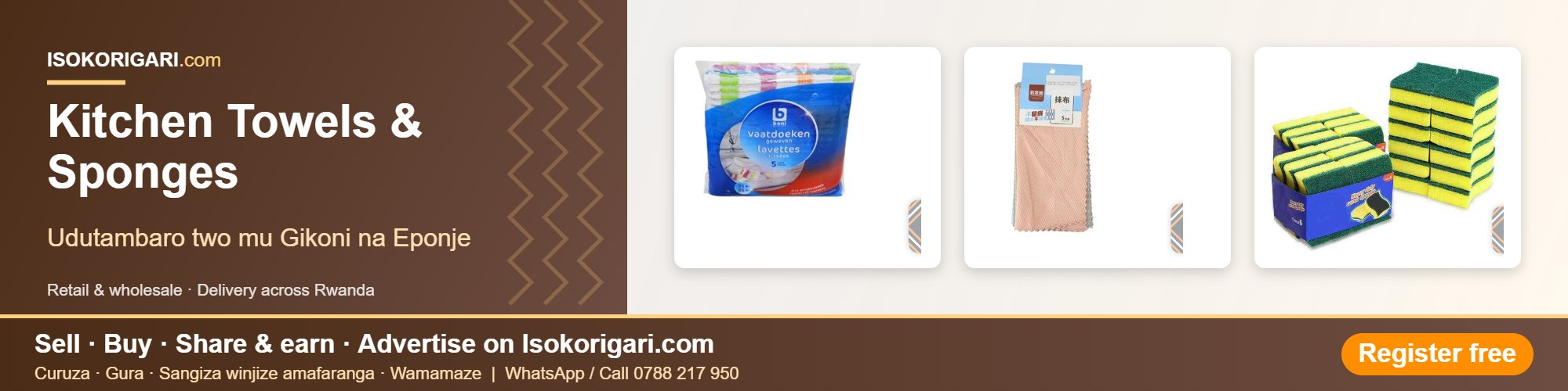 Kitchen Towels & Sponges
