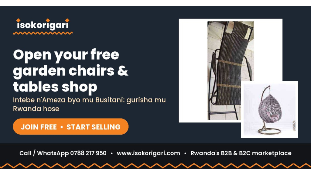 Open Your Free Garden Chairs & Tables Shop on Isokorigari Today