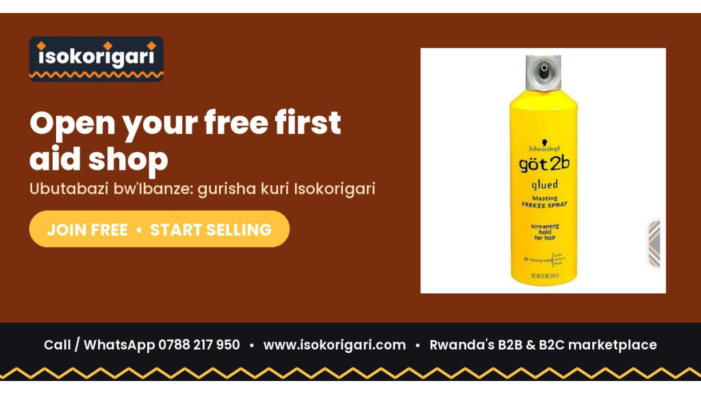 First Aid Sellers: Reach Buyers Across Rwanda on Isokorigari