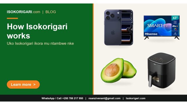 How Isokorigari Works: One Catalogue, Many Sellers, One Online Marketplace in Rwanda