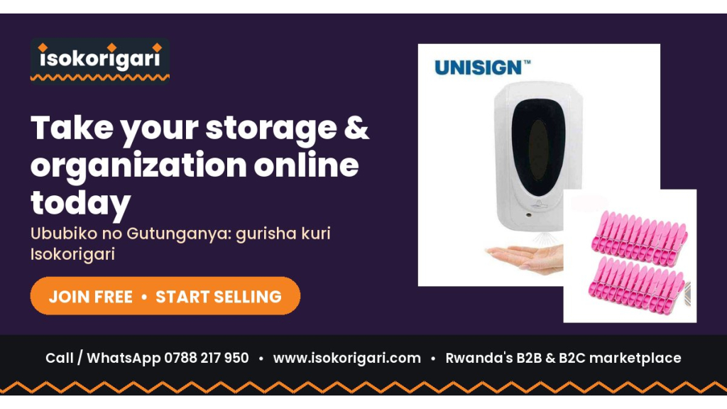 Sell Storage & Organization Online in Rwanda: Join Isokorigari for Free