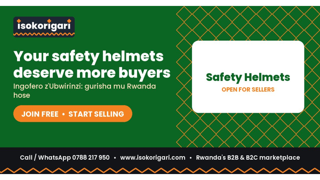 Safety Helmets Sellers: Reach Buyers Across Rwanda on Isokorigari