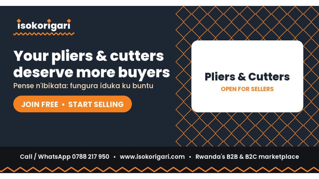 Sell Pliers & Cutters Online in Rwanda: Join Isokorigari for Free