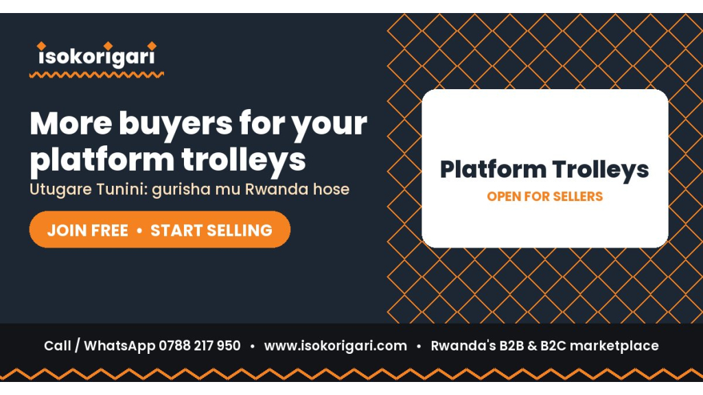 Sell Platform Trolleys Online in Rwanda: Join Isokorigari for Free