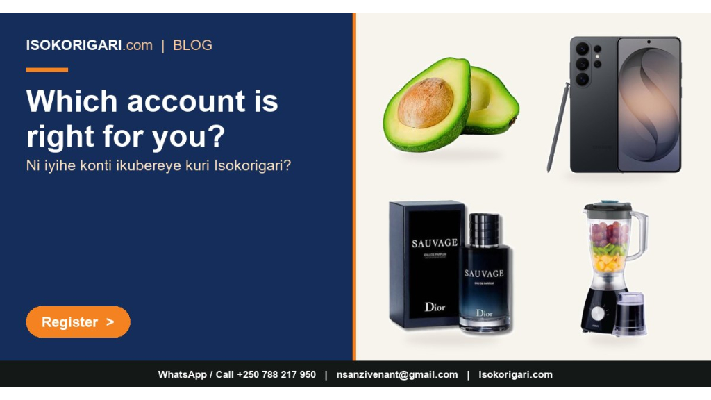 Account Types on Isokorigari: Buyer, Seller, Affiliate, Advertiser and Delivery Staff