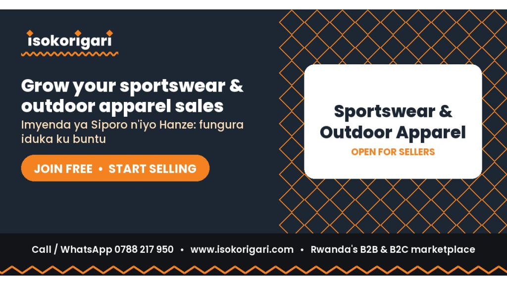 Sportswear & Outdoor Apparel: Sell to All of Rwanda on Isokorigari.com