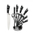 Kitchen Knife Set with Rotating Stand &ndash; 8 Pieces ISO