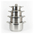 Stainless Steel Cookware Set with Glass Lids &ndash; Multi-Size Pots for ISO