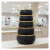 Granite Non-Stick Cookware Set with Glass Lids &ndash; Black & Gold Finish ISO