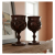 Hand-Carved Wooden Goblets with Animal Motif &ndash; Elegant Traditional ISO