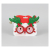 Red Glitter Christmas Glasses with Green Antler Design ISO