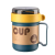 Portable Food Container Lunch Box / Soup Mug / Breakfast Cup 500ml ISO