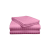 Bedsheet Double Satin Hotel STRIPE Pink 2*2 ISO
