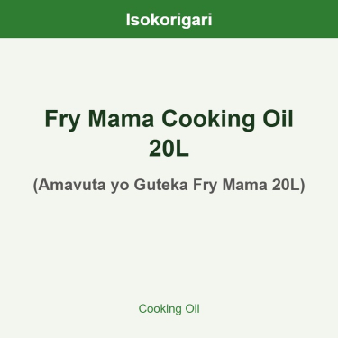 Cooking Oil