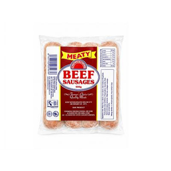 Farmers Choice Ordinary Beef Sausge 400g ISO (Inyama Zikonjeshejwe)