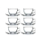 Transparent Glass Cup Coffee Tea Cup With Saucer ISO