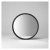 Round Wall Mirror with Black Frame ISO