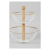 Two-tiered Black Metal Fruit Basket ISO