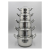 Stainless Steel Casserole Set with Glass Lids/5PIECES ISO