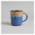Two-Tone Blue and Sand Stoneware Mug ISO