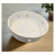 White Decorative Ceramic Round Bowl 1pcs ISO