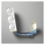 Compact 3-Socket Power Strip with Coiled Cord ISO
