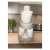 Stacked White Ceramic Dinnerware Set &ndash; Cups, Bowls & Plates ISO