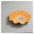 Elegant Orange Scalloped Serving Bowl with 11 inches ISO