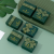 Luxury Dark Green Paper Cardboard Necklace Pendant Gift Paper Packaging Box for Jewelry
