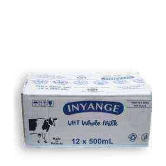Inyange Whole Milk 500ml Carton ISO (Amata ya Inyange (Ikarito))