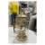 Gold Glass Hurricane Candle Holder with Lid 5L ISO