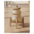 Glass Beverage Dispenser with Wooden Stand ISO