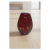 Decorative Red and Gold Glass Vase ISO