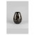 Black Speckled Bulbous Glass Vase ISO