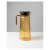 Amber-Tinted Ribbed Water Pitcher &ndash; Glass & Acrylic Lid Included 1.7L ISO