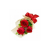 Wrapped 3 Red Fresh Flowers ISO