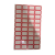 Red and White Name Label Stickers ISO