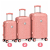 Travel Bag Suitcase Plastic Wrap Pink ISO