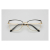 Elegant Square Metal Glasses - Black & Gold ISO
